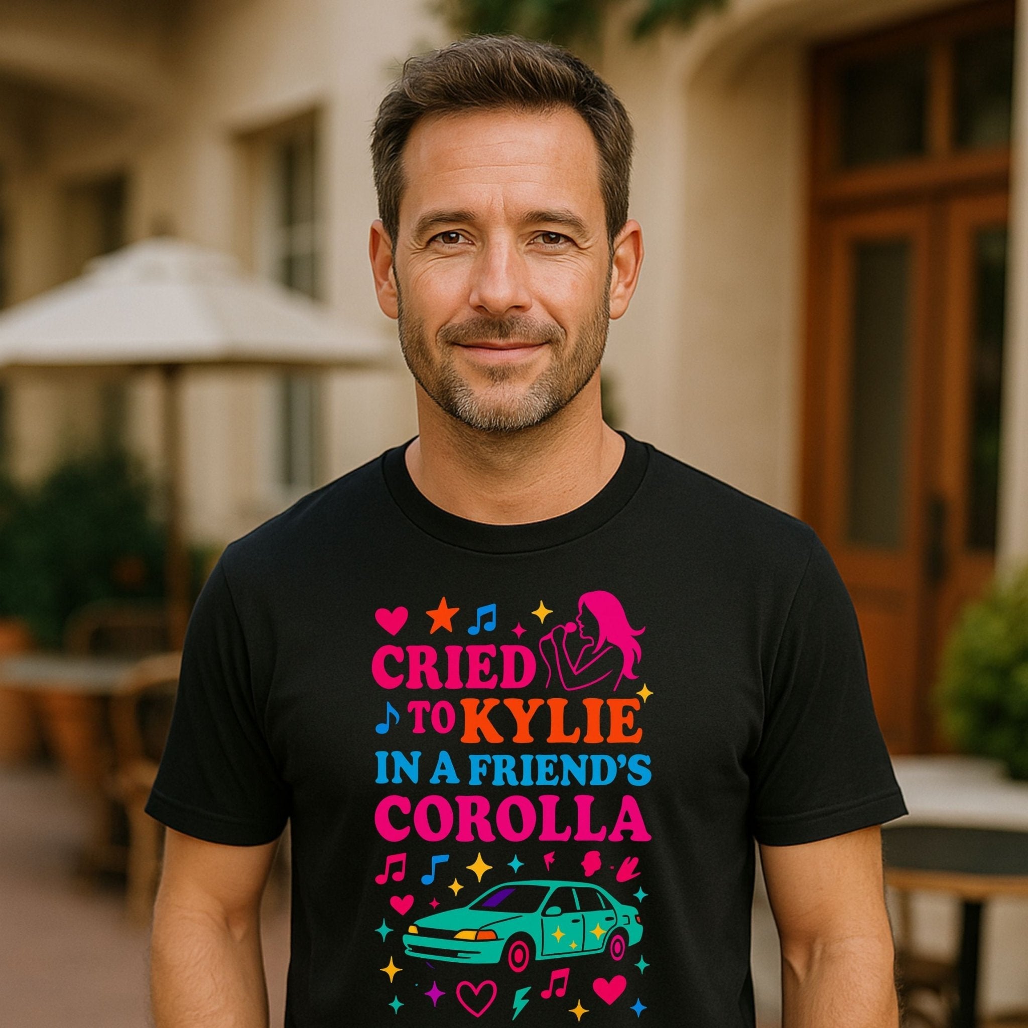 Y2K Graphic Tee, 2000s Nostalgia Shirt, Funny Gen Z T-Shirt, 'Cried to Kylie in a Friend's Corolla' - Craig Michael Design