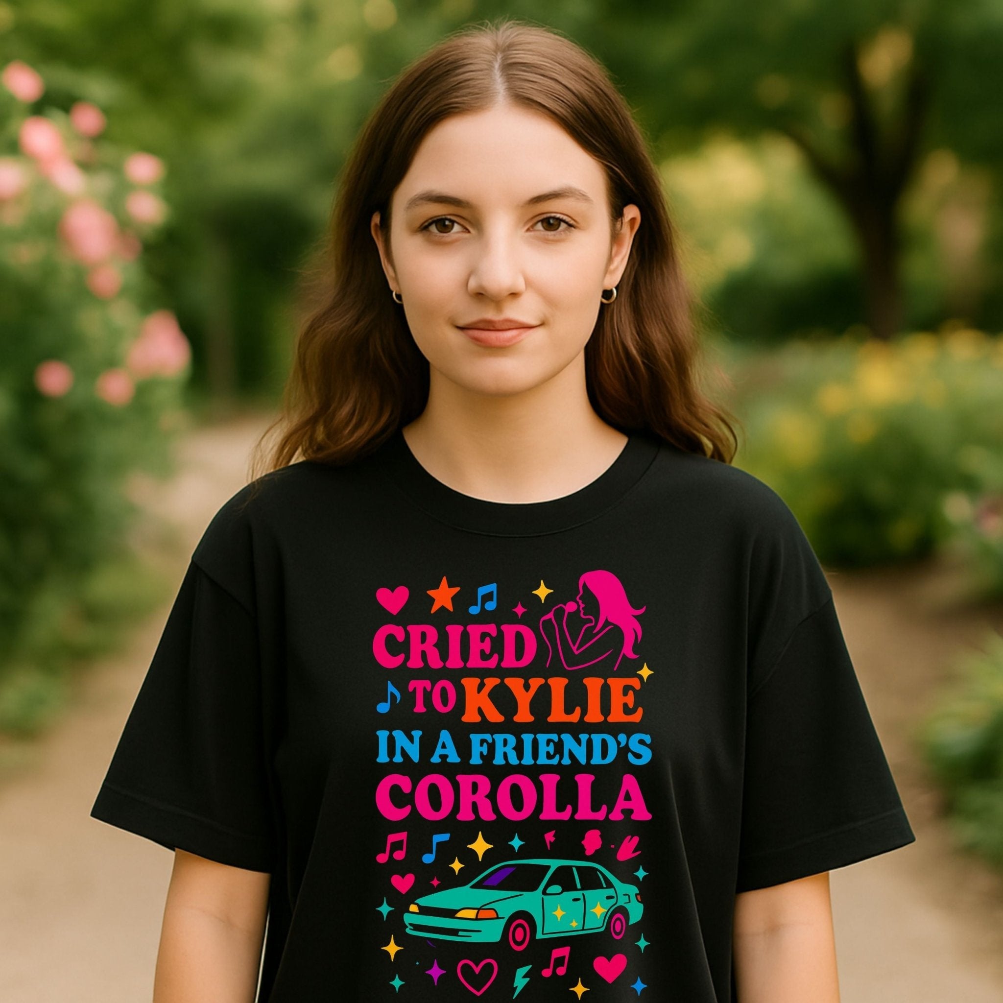 Y2K Graphic Tee, 2000s Nostalgia Shirt, Funny Gen Z T-Shirt, 'Cried to Kylie in a Friend's Corolla' - Craig Michael Design