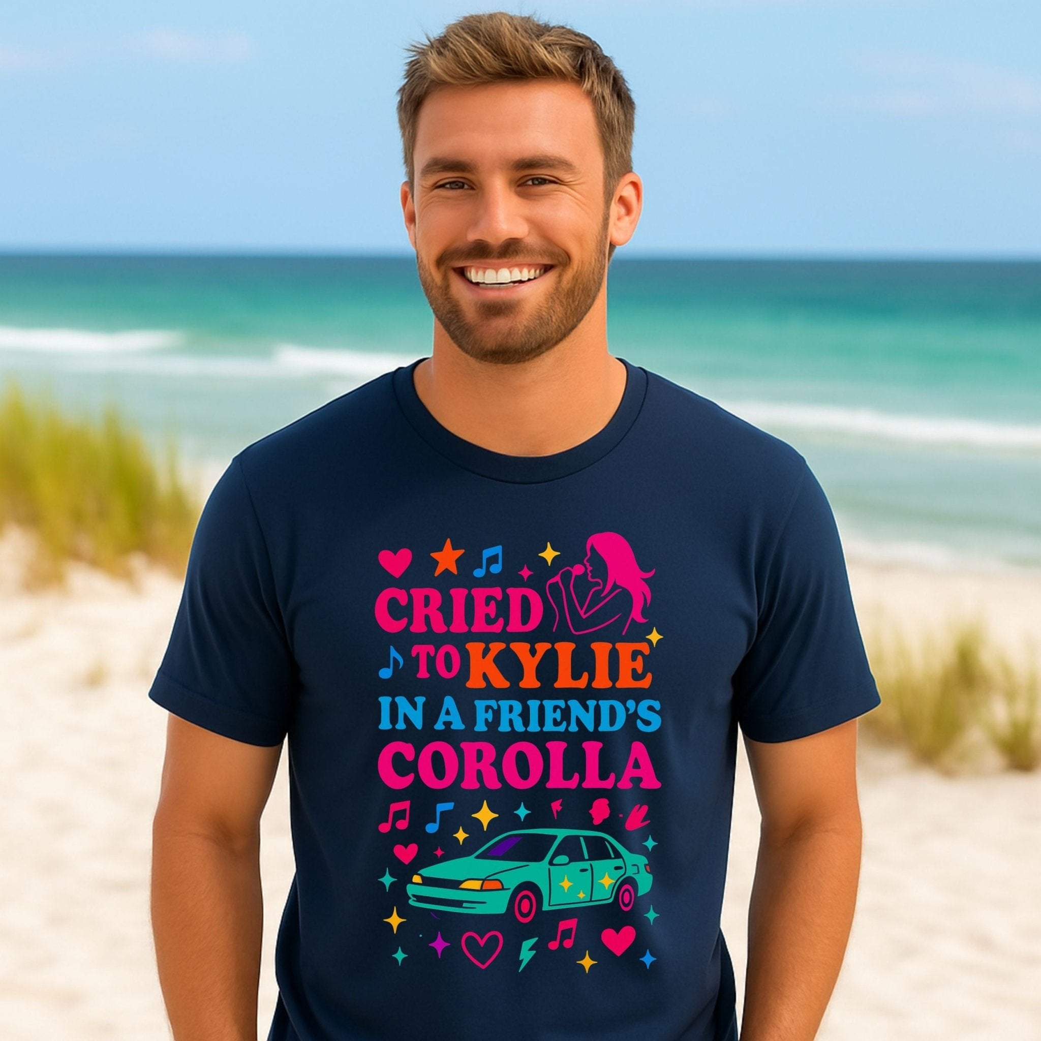 Y2K Graphic Tee, 2000s Nostalgia Shirt, Funny Gen Z T-Shirt, 'Cried to Kylie in a Friend's Corolla' - Craig Michael Design