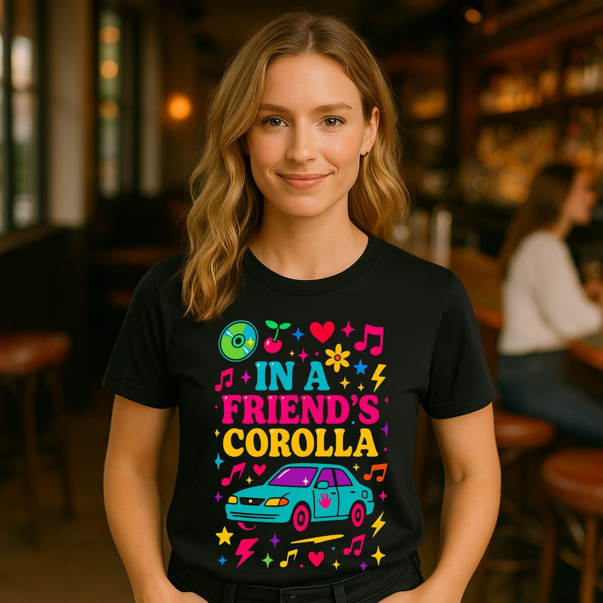 Y2K Graphic Tee, 2000s Nostalgia Shirt, Funny Gen Z T-Shirt, 'In a friend's Corolla' - Craig Michael Design