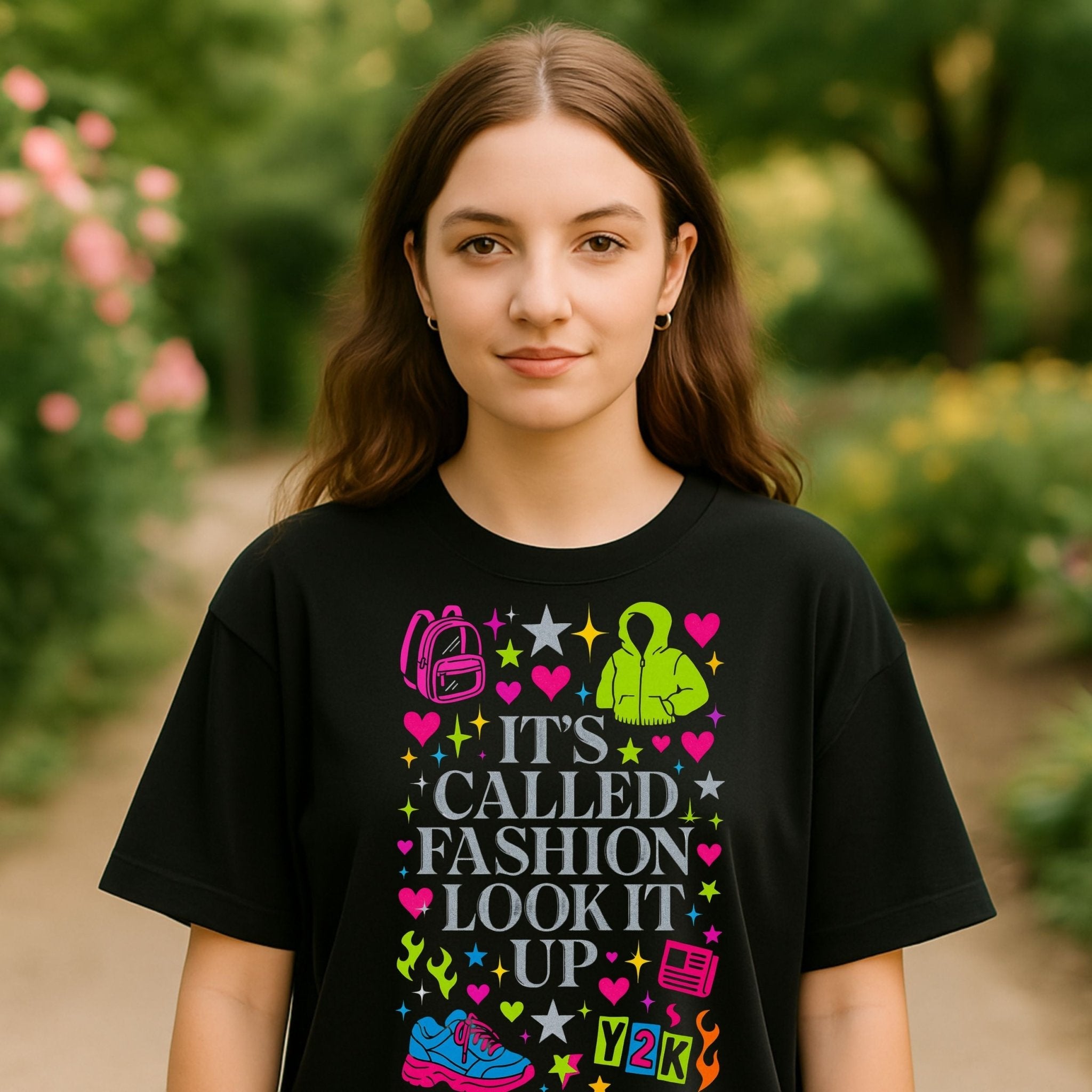 Y2K Graphic Tee, 2000s Nostalgia Shirt, Funny Gen Z T-Shirt, 'It's called fashion look it up' - Craig Michael Design