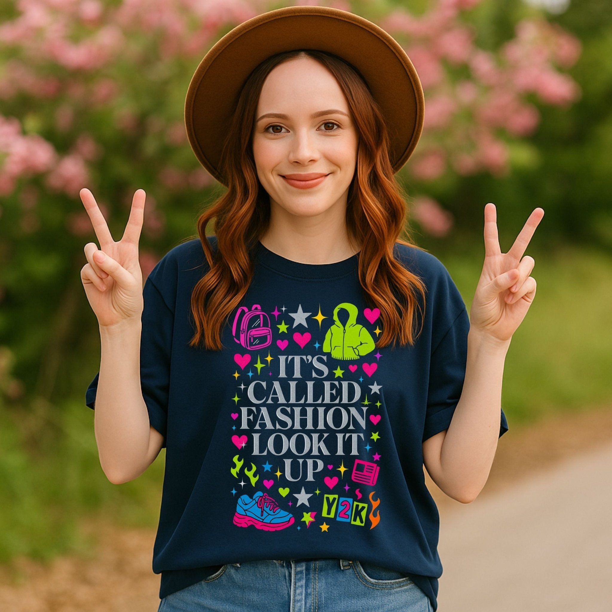Y2K Graphic Tee, 2000s Nostalgia Shirt, Funny Gen Z T-Shirt, 'It's called fashion look it up' - Craig Michael Design
