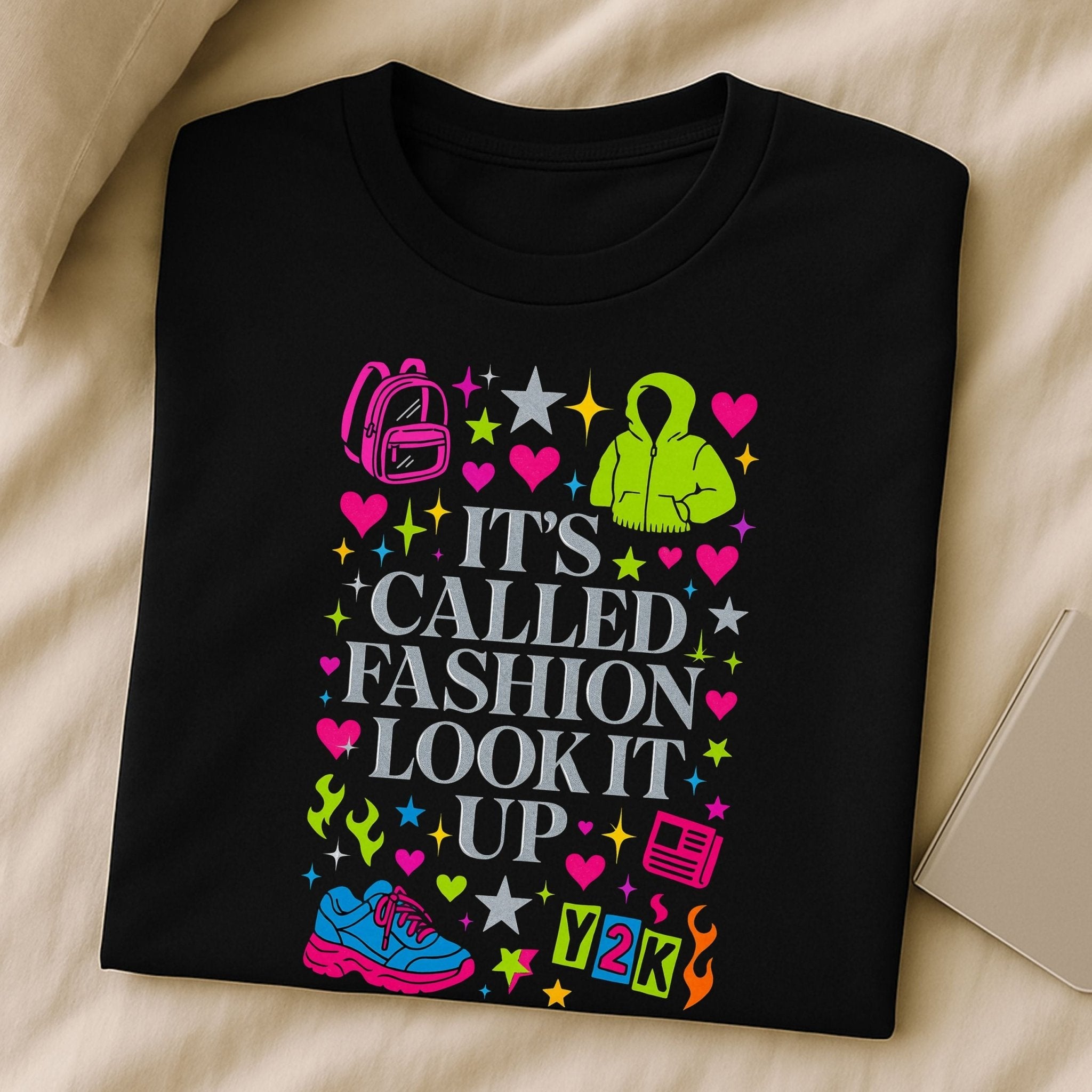 Y2K Graphic Tee, 2000s Nostalgia Shirt, Funny Gen Z T-Shirt, 'It's called fashion look it up' - Craig Michael Design