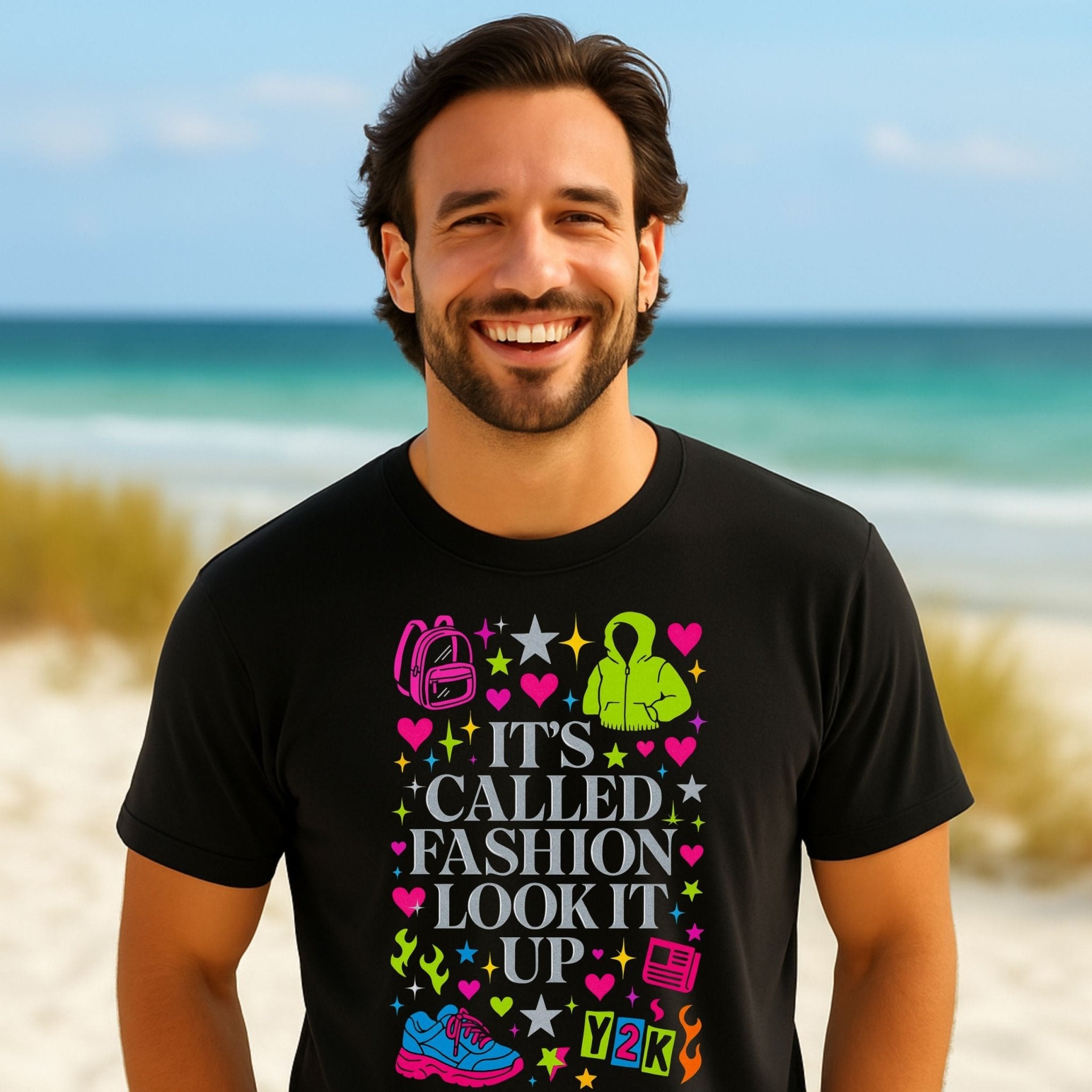 Y2K Graphic Tee, 2000s Nostalgia Shirt, Funny Gen Z T-Shirt, 'It's called fashion look it up' - Craig Michael Design