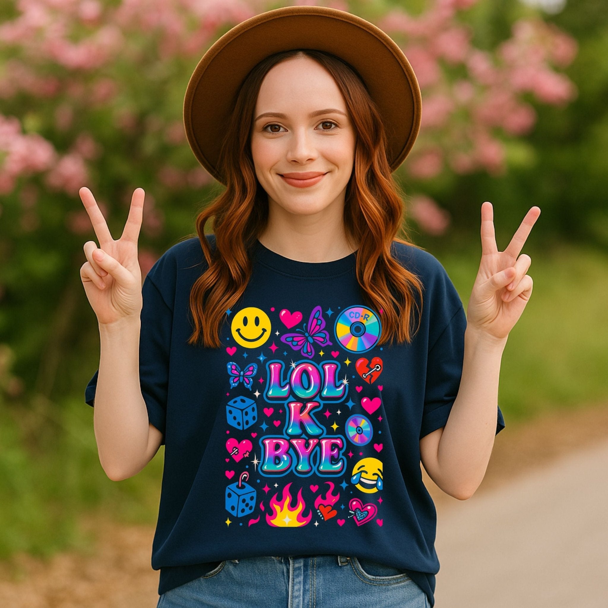 Y2K Graphic Tee, 2000s Nostalgia Shirt, Funny Gen Z T-Shirt, LOL - K - BYE - Craig Michael Design