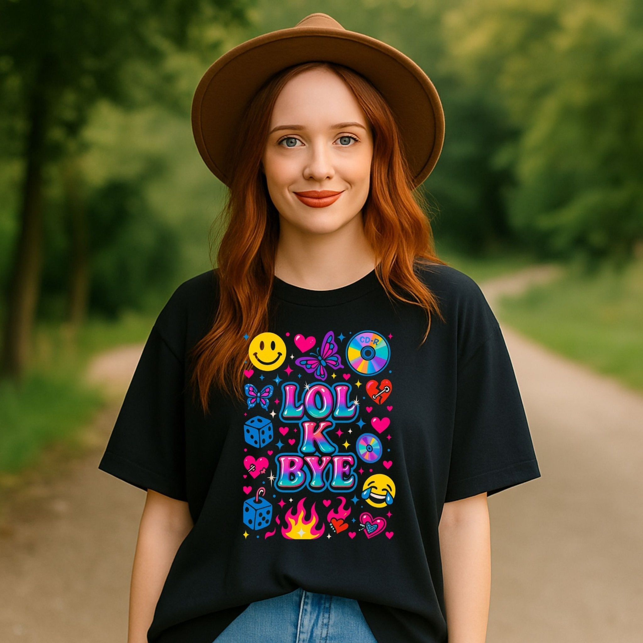 Y2K Graphic Tee, 2000s Nostalgia Shirt, Funny Gen Z T-Shirt, LOL - K - BYE - Craig Michael Design