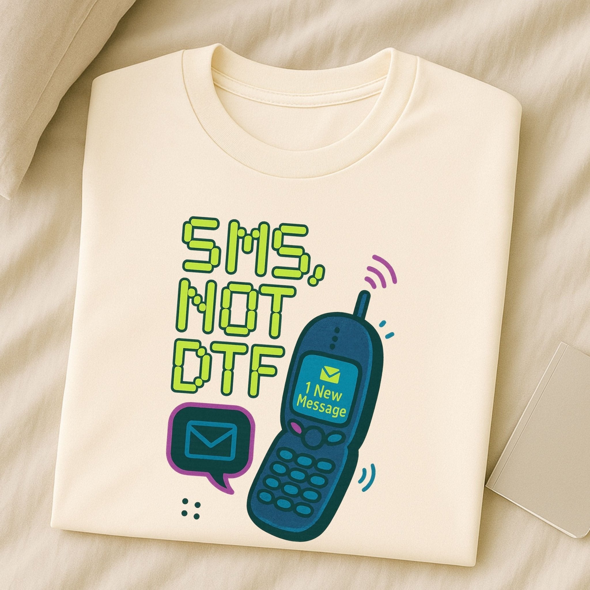 Y2K Graphic Tee, 2000s Nostalgia Shirt, Funny Gen Z T-Shirt, Neon Aesthetic Top - Craig Michael Design