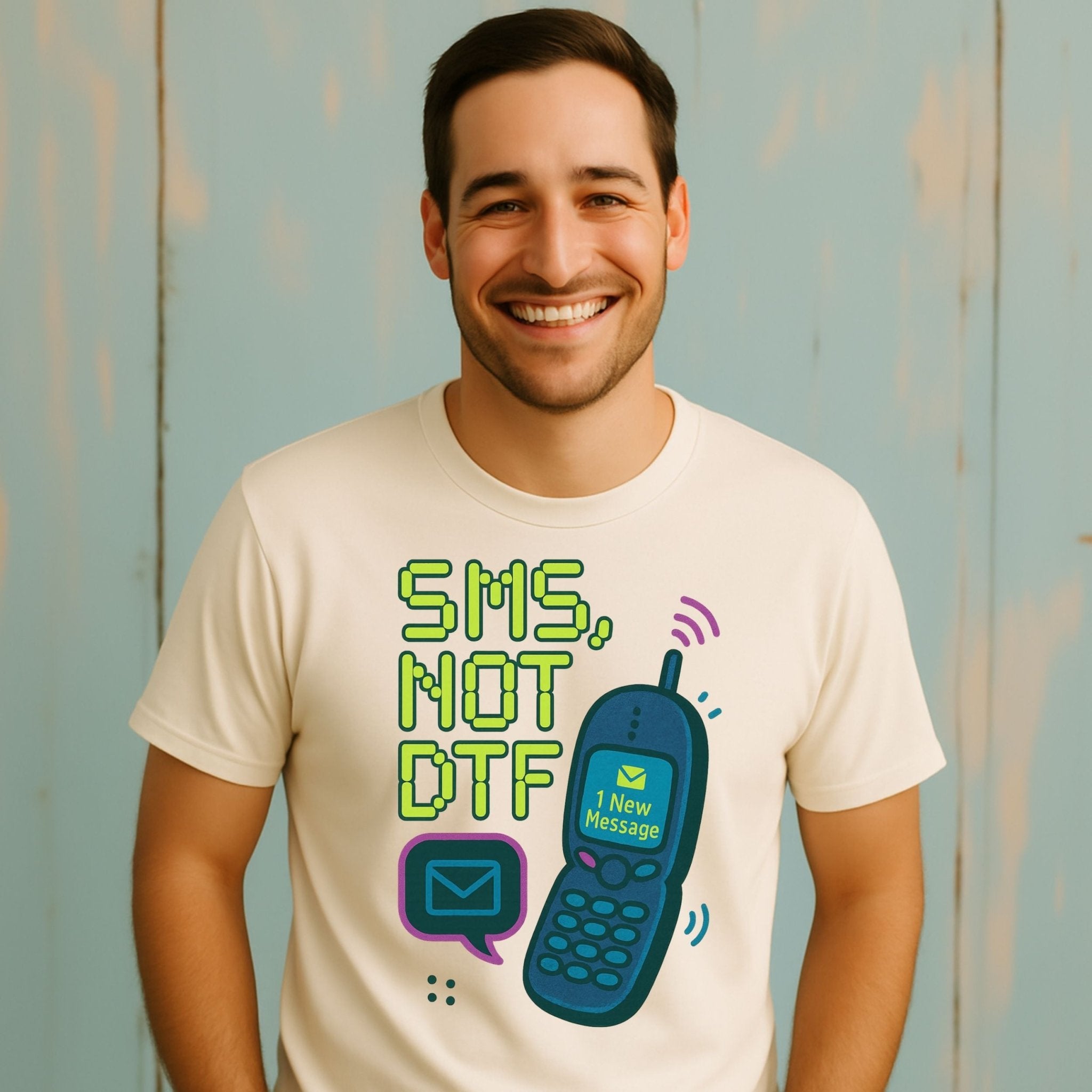 Y2K Graphic Tee, 2000s Nostalgia Shirt, Funny Gen Z T-Shirt, Neon Aesthetic Top - Craig Michael Design
