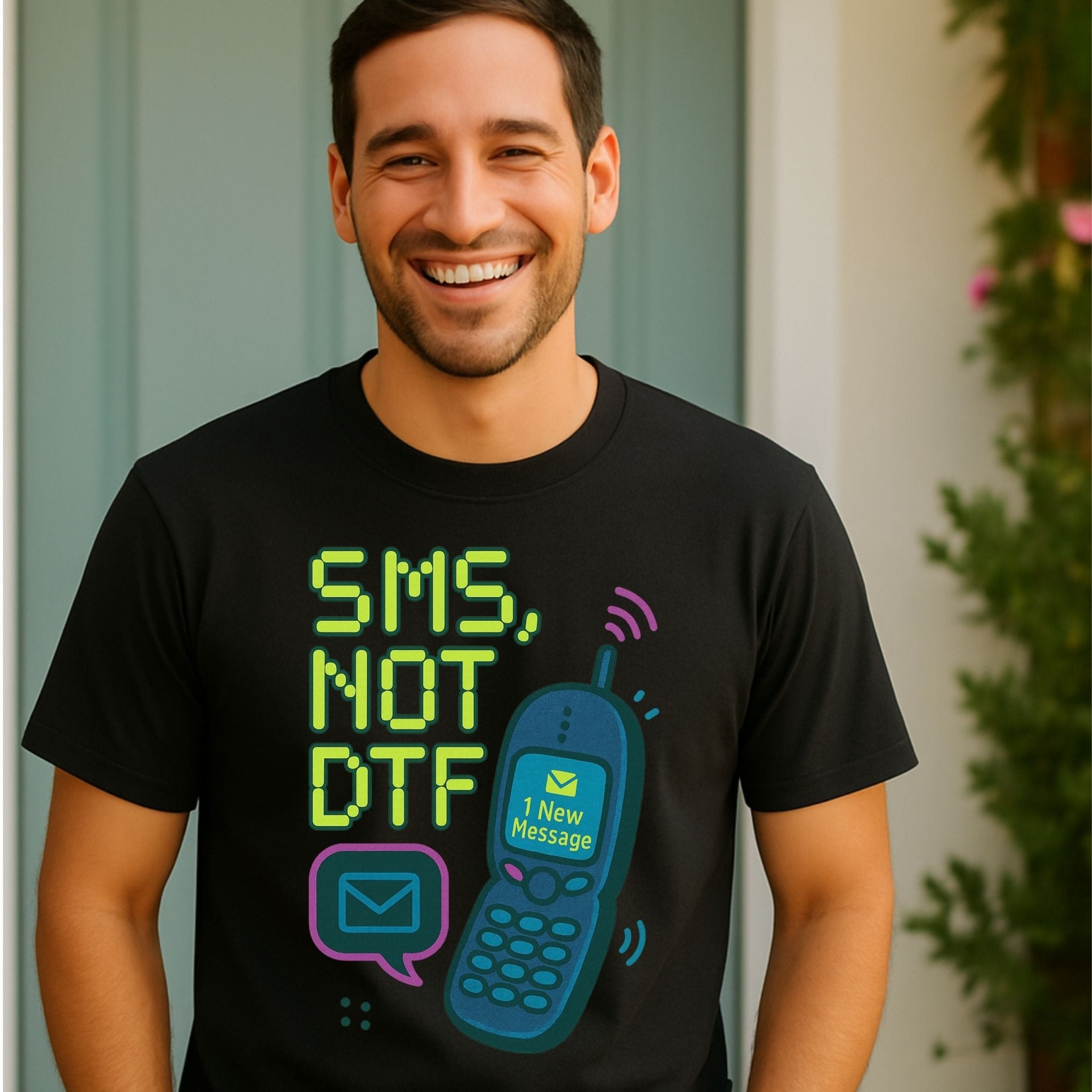Y2K Graphic Tee, 2000s Nostalgia Shirt, Funny Gen Z T-Shirt, Neon Aesthetic Top - Craig Michael Design