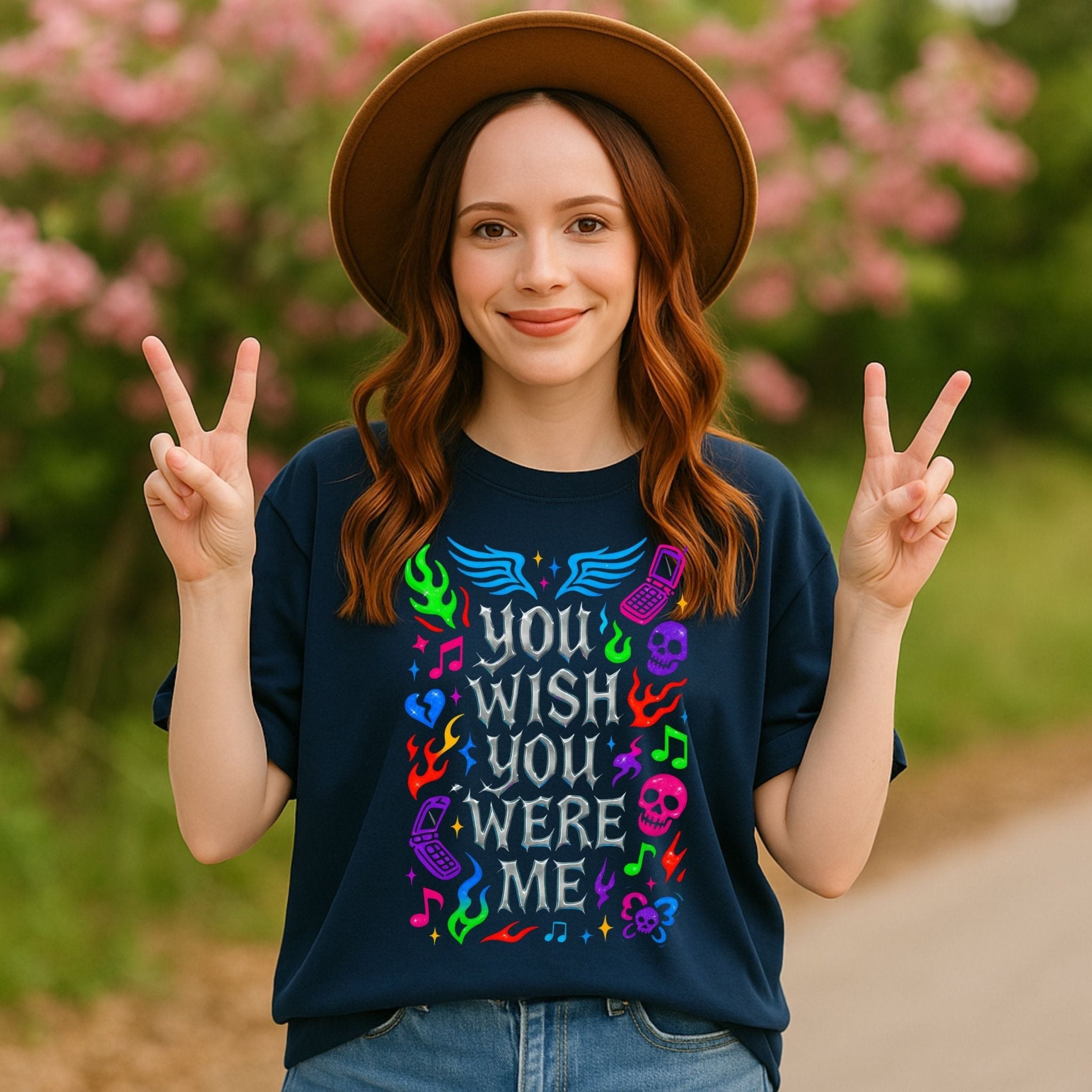 Y2K Graphic Tee, 2000s Nostalgia Shirt, Funny Gen Z T-Shirt, Neon Aesthetic Top - Craig Michael Design