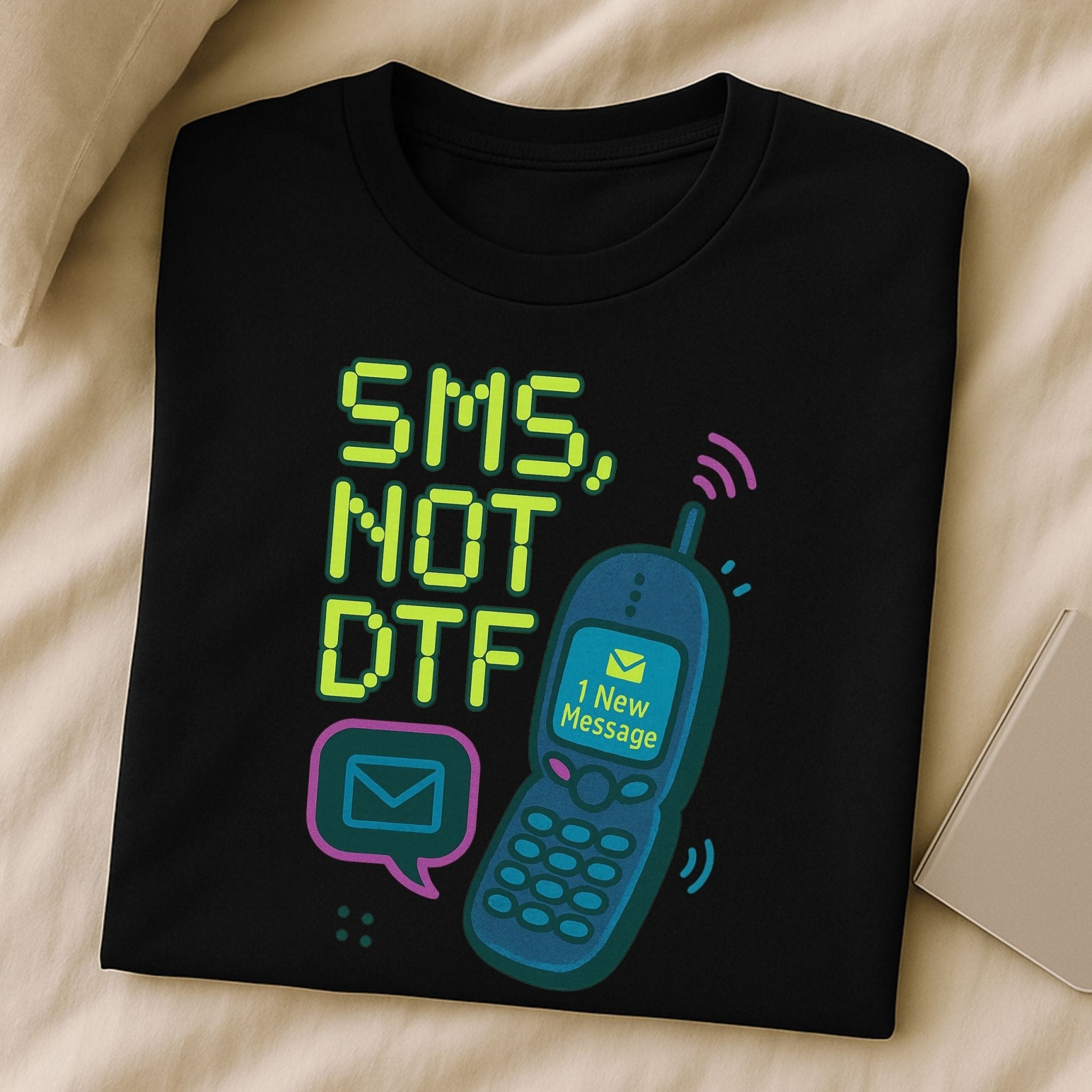 Y2K Graphic Tee, 2000s Nostalgia Shirt, Funny Gen Z T-Shirt, Neon Aesthetic Top - Craig Michael Design