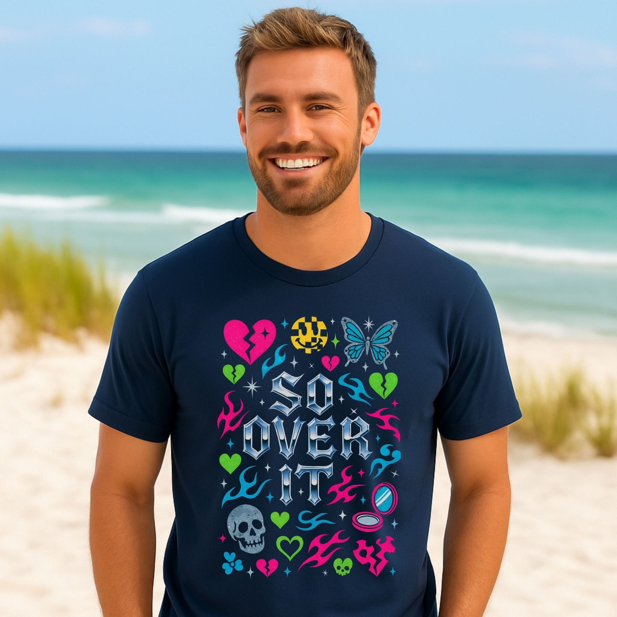 Y2K Graphic Tee, 2000s Nostalgia Shirt, Funny Gen Z T-Shirt,'So Over It' - Craig Michael Design