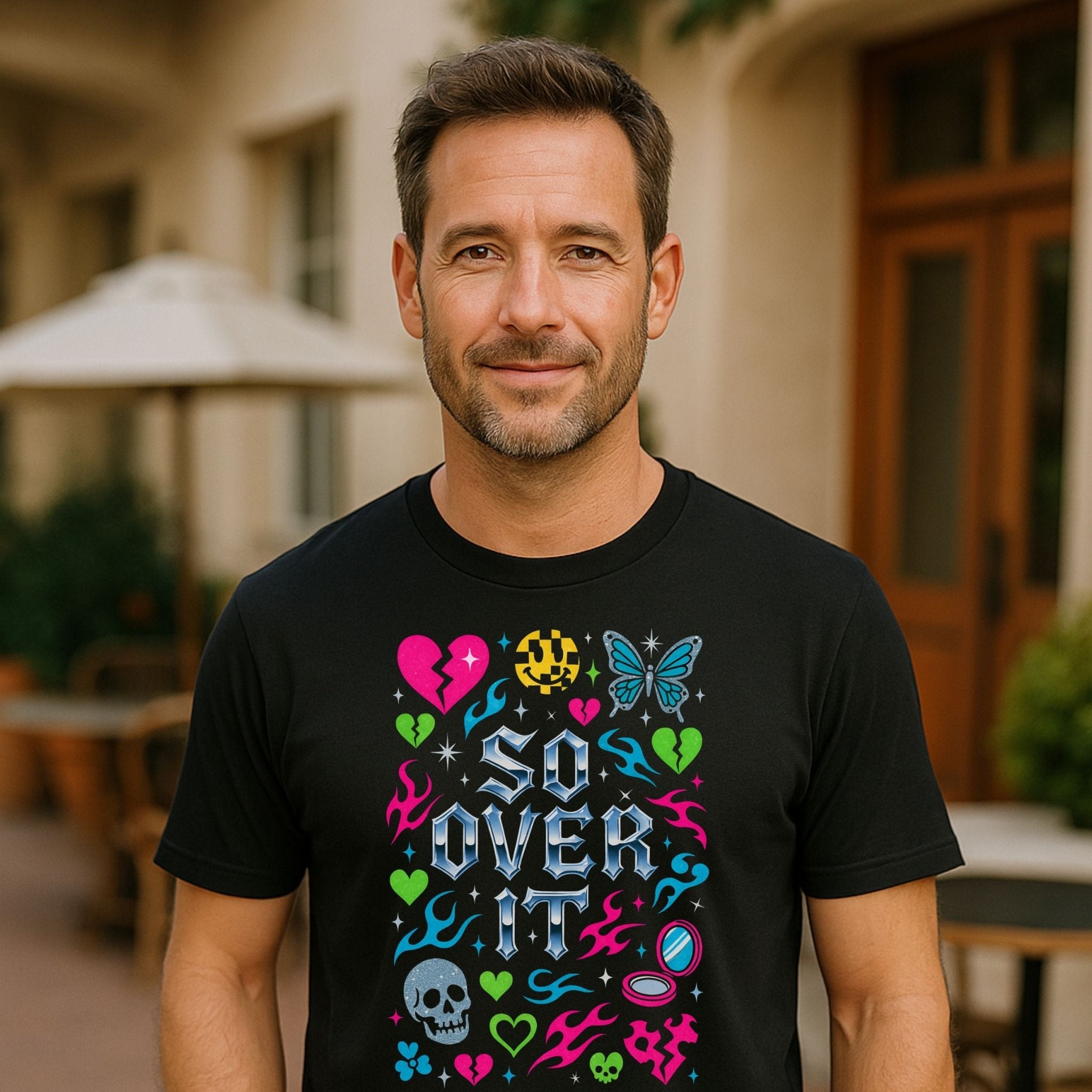 Y2K Graphic Tee, 2000s Nostalgia Shirt, Funny Gen Z T-Shirt,'So Over It' - Craig Michael Design