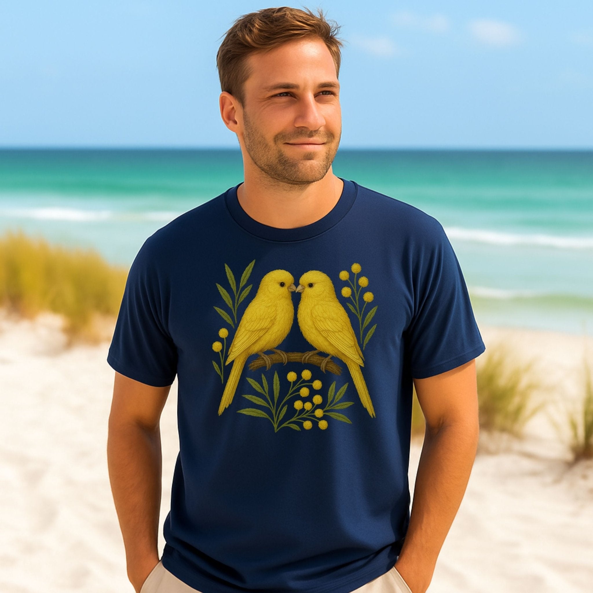 Yellow Canary T-Shirt – Australian Native Bird Collection - Craig Michael Design