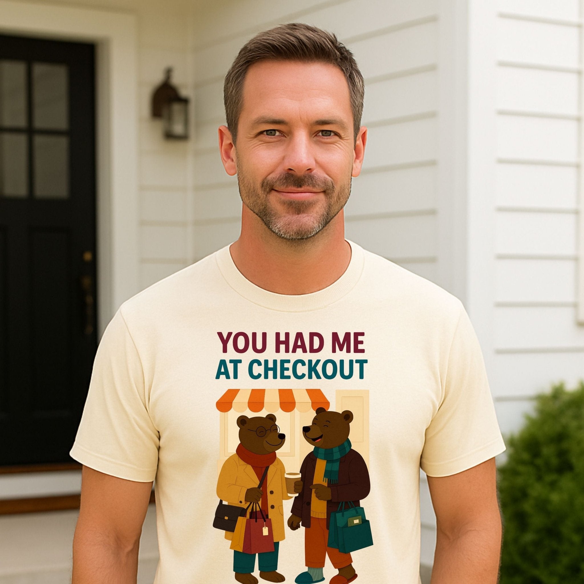 You Had Me At Checkout Shirt, Gay Bear Couple T-Shirt - Craig Michael Design