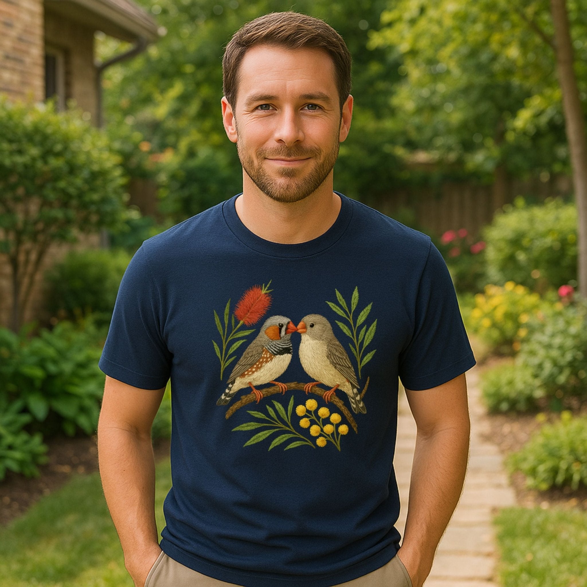 Zebra Finch T-Shirt – Australian Native Bird Collection - Craig Michael Design